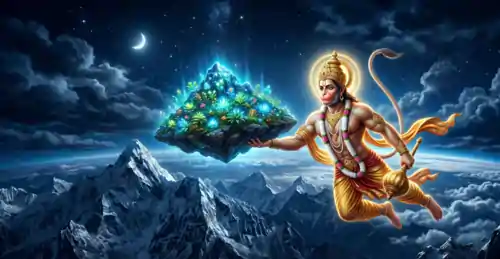 संजीवनी लाते श्री हनुमान
